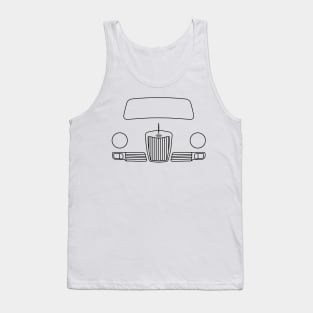 Riley Elf 1960s classic car outline graphic (black) Tank Top